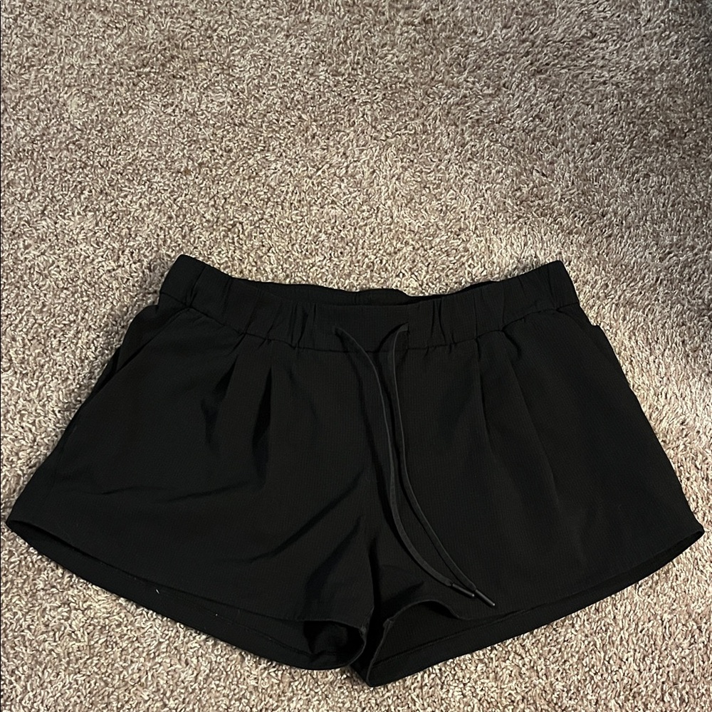 Lululemon Black Tie Front Shorts